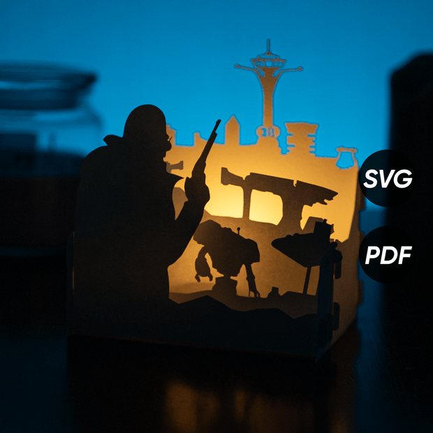 Fallout: New Vegas ☢️🎰 DIY Paper Lantern Templates 🕯️ (PDF+SVG) + Video Tutorial 