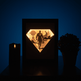 Superhero DIY LightBox Templates (PDF+SVG) + Video Tutorial
