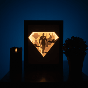 Superhero DIY LightBox Templates (PDF+SVG) + Video Tutorial