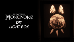 Princess Mononoke DIY LightBox Templates (PDF+SVG) + Video Tutorial