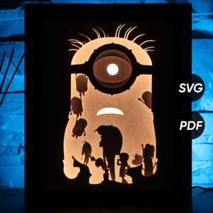 Yellow Rush DIY LightBox Templates (PDF+SVG) + Video Tutorial