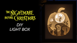 The Nightmare Before Christmas DIY LightBox Templates (PDF+SVG) + Video Tutorial