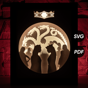 Dragon&#x27;s House DIY LightBox Templates (PDF+SVG) + Video Tutorial