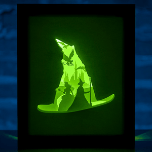Green Witch DIY LightBox Templates (PDF+SVG) + Video Tutorial