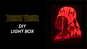 Darth Vader DIY LightBox Templates (PDF+SVG) + Video Tutorial