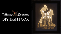 Pirates of the Caribbean DIY LightBox Templates (PDF+SVG) + Video Tutorial