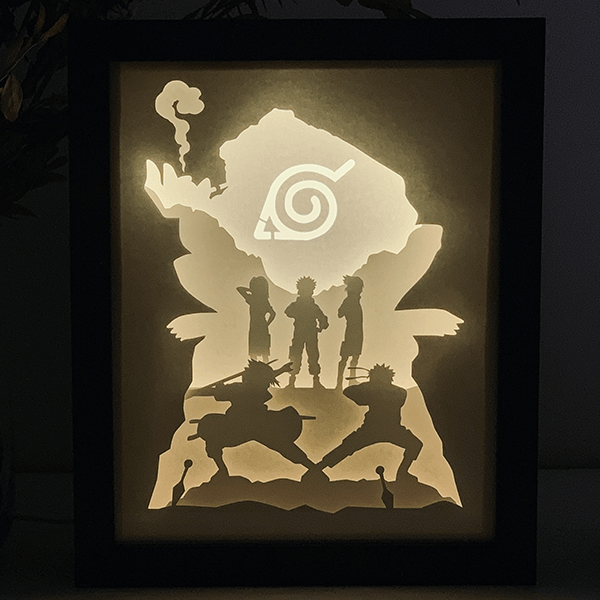 Naruto DIY LightBox Templates (PDF+SVG) + Video Tutorial