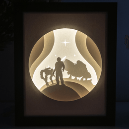 Space Journey DIY LightBox Templates (PDF+SVG) + Video Tutorial