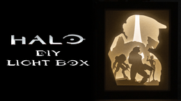 Halo DIY LightBox Templates (PDF+SVG) + Video Tutorial