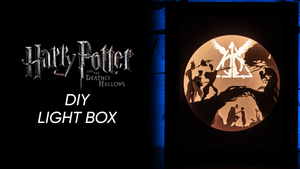 Deathly Hallows DIY LightBox Templates (PDF+SVG) + Video Tutorial