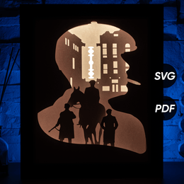 Shelby DIY LightBox Templates (PDF+SVG) + Video Tutorial
