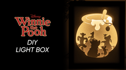 Winnie the Pooh DIY LightBox Templates (PDF+SVG) + Video Tutorial