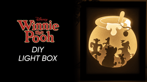 Winnie the Pooh DIY LightBox Templates (PDF+SVG) + Video Tutorial