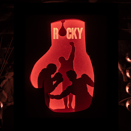 Boxing DIY LightBox Templates (PDF+SVG) + Video Tutorial