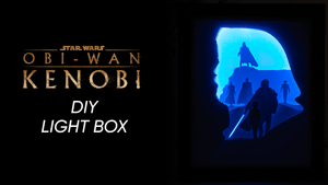 Obi-Wan Kenobi DIY LightBox Templates (PDF+SVG) + Video Tutorial