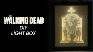 The Walking Dead DIY LightBox Templates (PDF+SVG) + Video Tutorial
