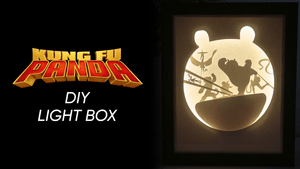 Kung Fu Panda DIY LightBox Templates (PDF+SVG) + Video Tutorial