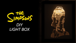 The Simpsons DIY LightBox Templates (PDF+SVG) + Video Tutorial