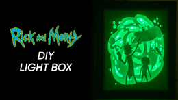 Rick and Morty DIY LightBox Templates (PDF+SVG) + Video Tutorial