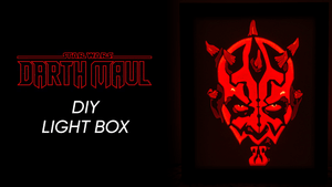 Darth Maul DIY LightBox Templates (PDF+SVG) + Video Tutorial