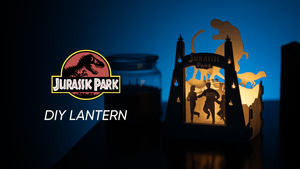 Jurassic Park DIY Paper Lantern Templates 🕯️ (PDF+SVG) + Video Tutorial 