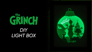 The Grinch DIY LightBox Templates (PDF+SVG) + Video Tutorial
