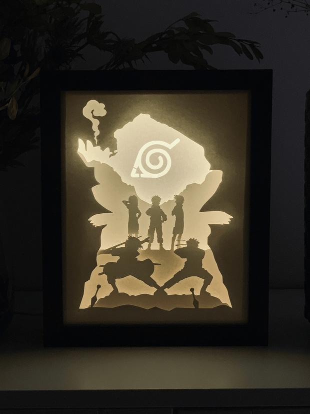 Naruto DIY LightBox Templates (PDF+SVG) + Video Tutorial
