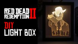 Red Dead Redemption 2 DIY LightBox Templates (PDF+SVG) + Video Tutorial