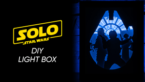 Han Solo DIY LightBox Templates (PDF+SVG) + Video Tutorial