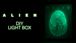 Alien DIY LightBox Templates (PDF+SVG) + Video Tutorial