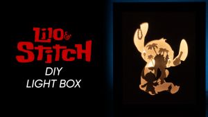 Lilo &amp; Stitch DIY LightBox Templates (PDF+SVG) + Video Tutorial