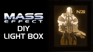 Mass Effect DIY LightBox Templates (PDF+SVG) + Video Tutorial