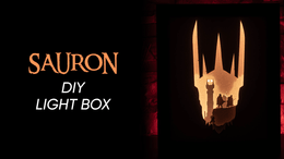 Sauron DIY LightBox Templates (PDF+SVG) + Video Tutorial