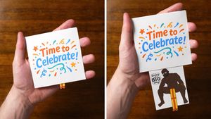 Big Surprise -  Funny DIY Greeting Card Template + Video Tutorial 