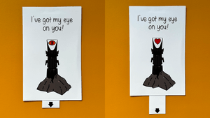 I&#x27;ve got my Eye on You - Sauron DIY Pop-Up Card Templates + Video Tutorial 