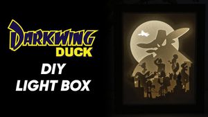Darkwing Duck DIY LightBox Templates (PDF+SVG) + Video Tutorial