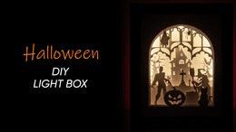 Halloween DIY LightBox Templates (PDF+SVG) + Video Tutorial
