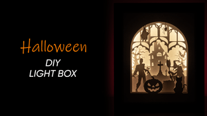 Halloween DIY LightBox Templates (PDF+SVG) + Video Tutorial