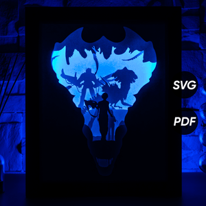 Space Monster DIY LightBox Templates (PDF+SVG) + Video Tutorial