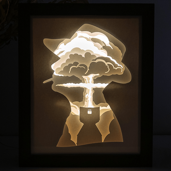 Oppenheimer DIY LightBox Templates (PDF+SVG) + Video Tutorial