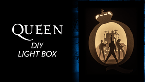 Queen DIY LightBox Templates (PDF+SVG) + Video Tutorial