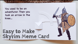 Arrow in the Knee DIY Pop-Up Card Templates + Video Tutorial 