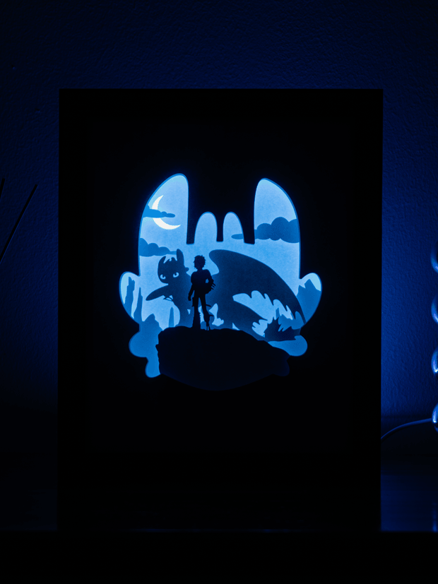 How to Train Your Dragon DIY LightBox Templates (PDF+SVG) + Video Tutorial