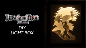 Attack on Titan DIY LightBox Templates (PDF+SVG) + Video Tutorial