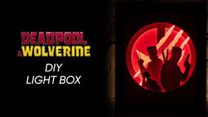 Deadpool &amp; Wolverine DIY LightBox Templates (PDF+SVG) + Video Tutorial