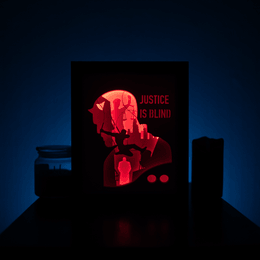 Blind Justice DIY LightBox Templates (PDF+SVG) + Video Tutorial