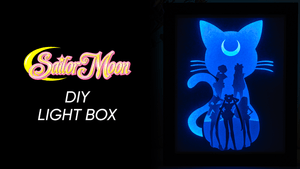 Sailor Moon DIY LightBox Templates (PDF+SVG) + Video Tutorial