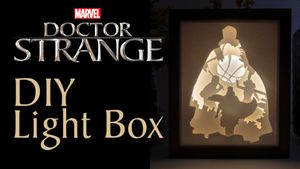 Doctor Strange DIY LightBox Templates (PDF+SVG) + Video Tutorial