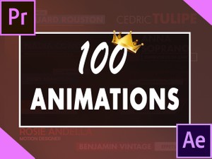 Pack 100 ANIMATIONS de texte pour Premiere Pro et After Effect