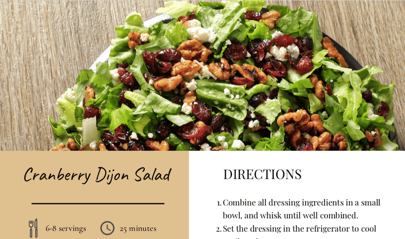 Cranberry Dijon Salad